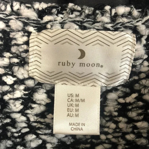 Ruby Moon‎ Blk & White Sweater M - Picture 4 of 4